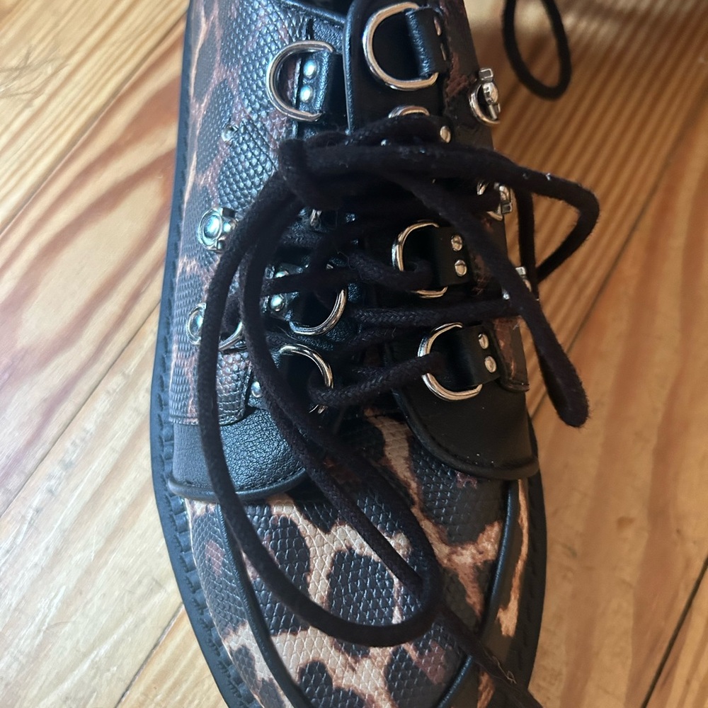 Leopard Print Platform Killstar Shoes - image 3